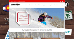 Desktop Screenshot of crestedbutteskirentals.com